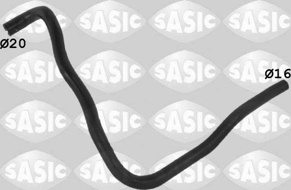 Патрубок системы охлаждения (радиатора) Sasic для Opel Astra H 2004-2010. Артикул 3406362