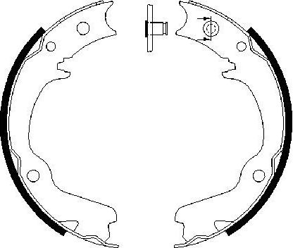 Тормозные колодки (стояночная тормозная система) Bosch. Артикул 0 986 487 681