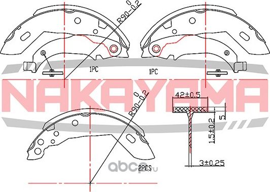 Колодки тормозные (Nakayama). Артикул HS7130NY