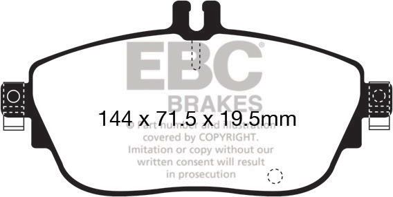 Тормозные колодки EBC Brakes. Артикул DP22165