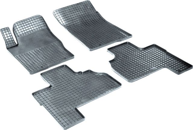 Коврики резиновые Seintex с узором сетка для салона SsangYong Actyon I 2007-2010. Артикул 00607