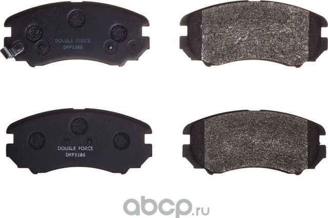 К-т торм. колодок fr hyundai, kia (Double Force) Double Force. Артикул DFP3386