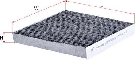 Салонный фильтр Sakura. Артикул CAC-1610