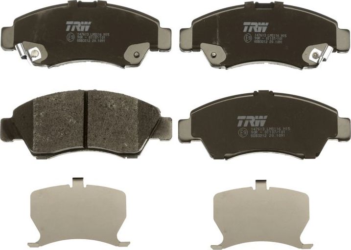 Тормозные колодки TRW COTEC. Артикул GDB3212