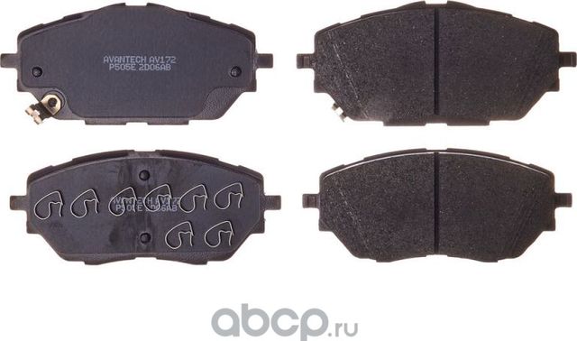 Колодки тормозные (Avantech). Артикул AV172
