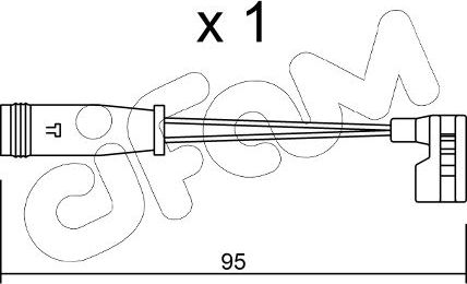 Датчик износа тормозных колодок  Metelli. Артикул SU.164