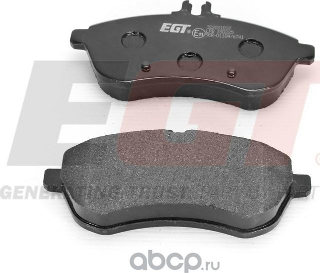 Колодки тормозные дисковые (EGT). Артикул 322031EGT