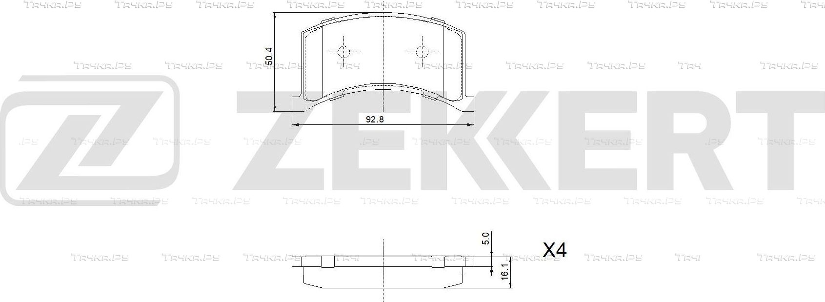 Тормозные колодки Zekkert. Артикул BS-1440