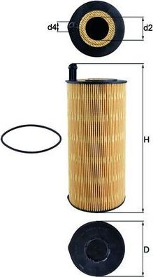 Масляный фильтр Mahle. Артикул OX 423/9D