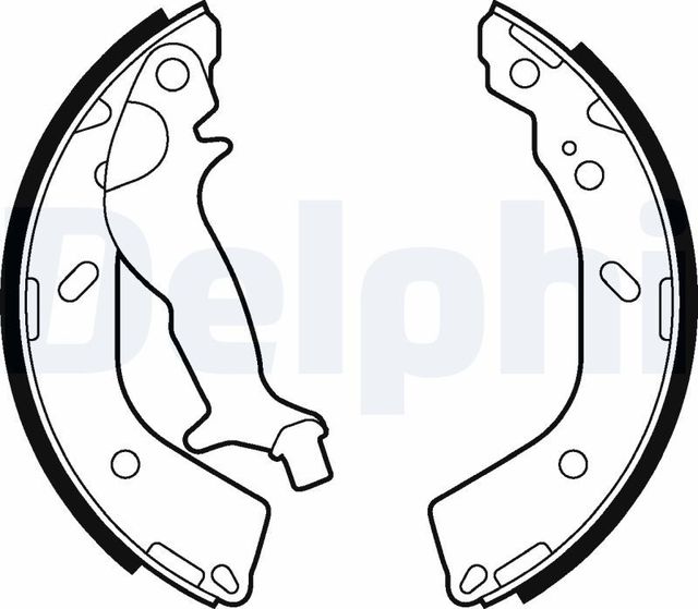 Тормозные колодки Delphi задние для Nissan Leaf I (ZE0/AZE0) 2010-2017. Артикул LS2027