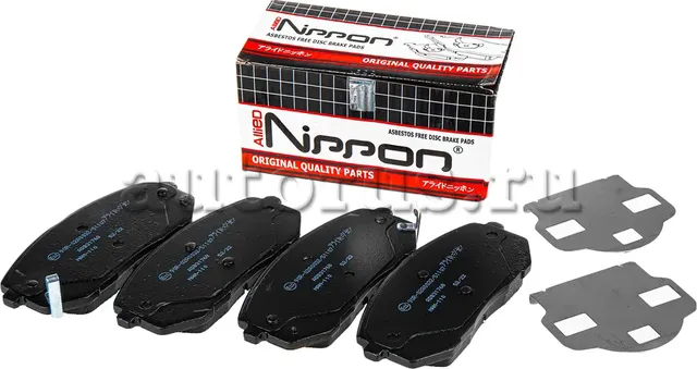 Колодки тормозные HYUNDAI ix35 (10-) KIA Sportage (04-) передние (4шт.) ALLIED N (Allied Nippon). Артикул ADB31768