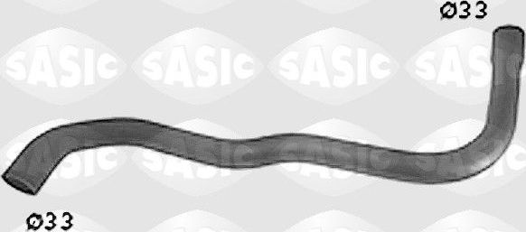 Патрубок радиатора (системы охлаждения) Sasic правый верхний для Volkswagen Passat B3 1993-1996. Артикул SWH6822