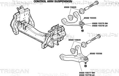 Шаровая опора Triscan передняя нижняя внешняя для IVECO Daily IV 2006-2011. Артикул 8500 15556