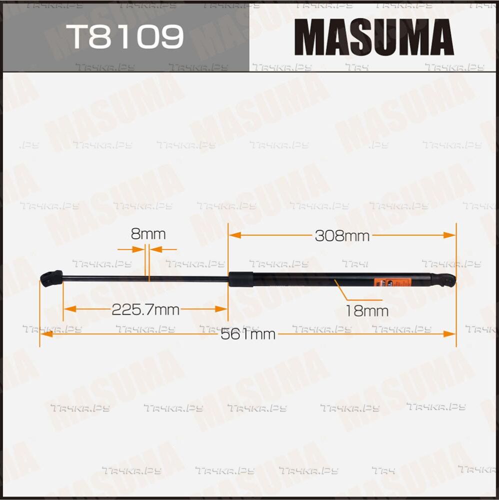 Амортизатор (упор) багажника Masuma для Mazda 3 I (BK) 2003-2009. Артикул T8109