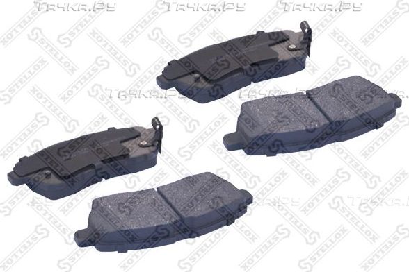 Тормозные колодки Stellox передние для Mazda 2 II (DE) 2007-2015. Артикул 000 087B-SX