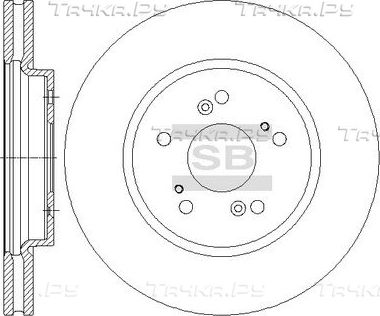 Тормозной диск Sangsin Hi-Q. Артикул SD4122