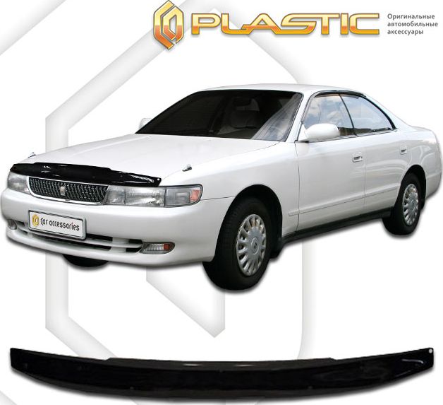 Дефлекторы СА Пластик для капота (Classic черный) Toyota Chaser GX90,JZX90-91-93,SX9 1992-1996. Артикул 2010010101114