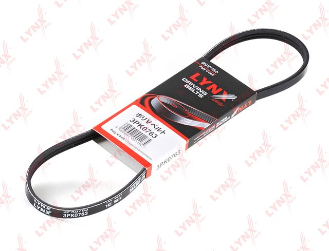 Приводной ремень поликлиновой LYNXauto для Kia Clarus II 1999-2001. Артикул 3PK0763