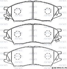 Тормозные колодки Advics. Артикул SN584P