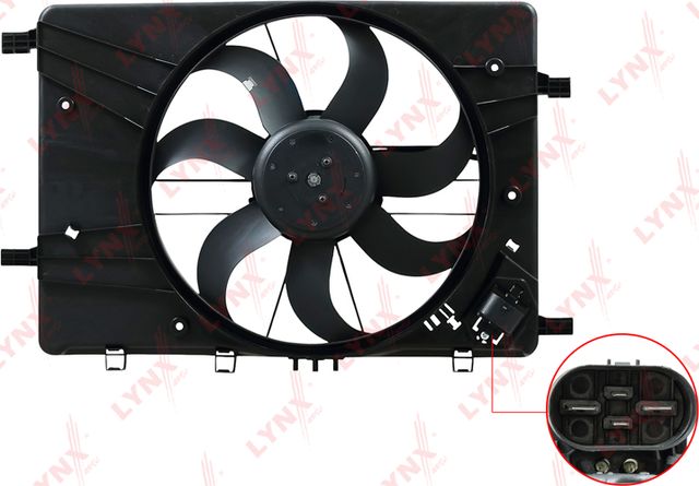 Вентилятор радиатора двигателя LYNXauto для Chevrolet Orlando I 2011-2015. Артикул RF-1794