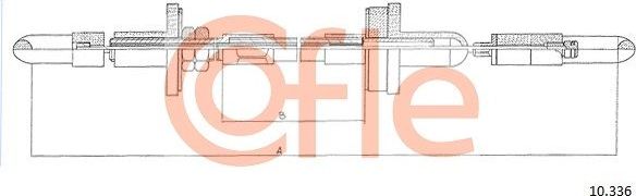 Трос сцепления Cofle. Артикул 92.10.336