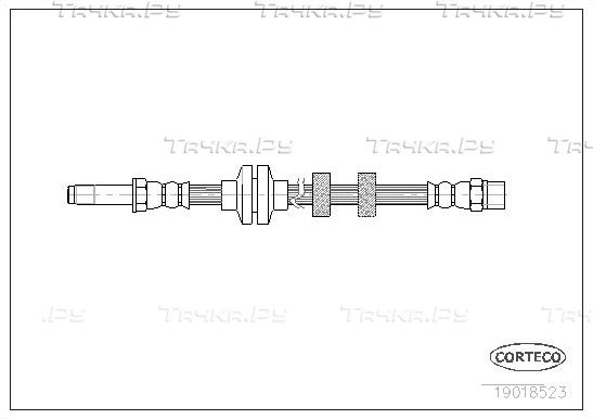 Тормозной шланг Corteco передний для SEAT Inca I 1995-2003. Артикул 19018523