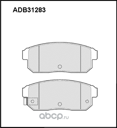 Колодки тормозные (Allied Nippon). Артикул ADB31283