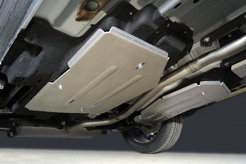 Защита алюминиевая ТСС (4 мм) для бака 2 шт. Geely Monjaro 2023-2026. Артикул ZKTCC00587