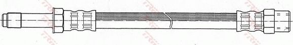 Тормозной шланг TRW задний правый/левый внешний для Ford Galaxy I 1995-2006. Артикул PHB366