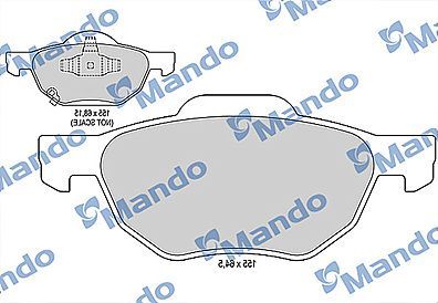 Тормозные колодки Mando передние для Honda Accord VII 2003-2008. Артикул MBF015541