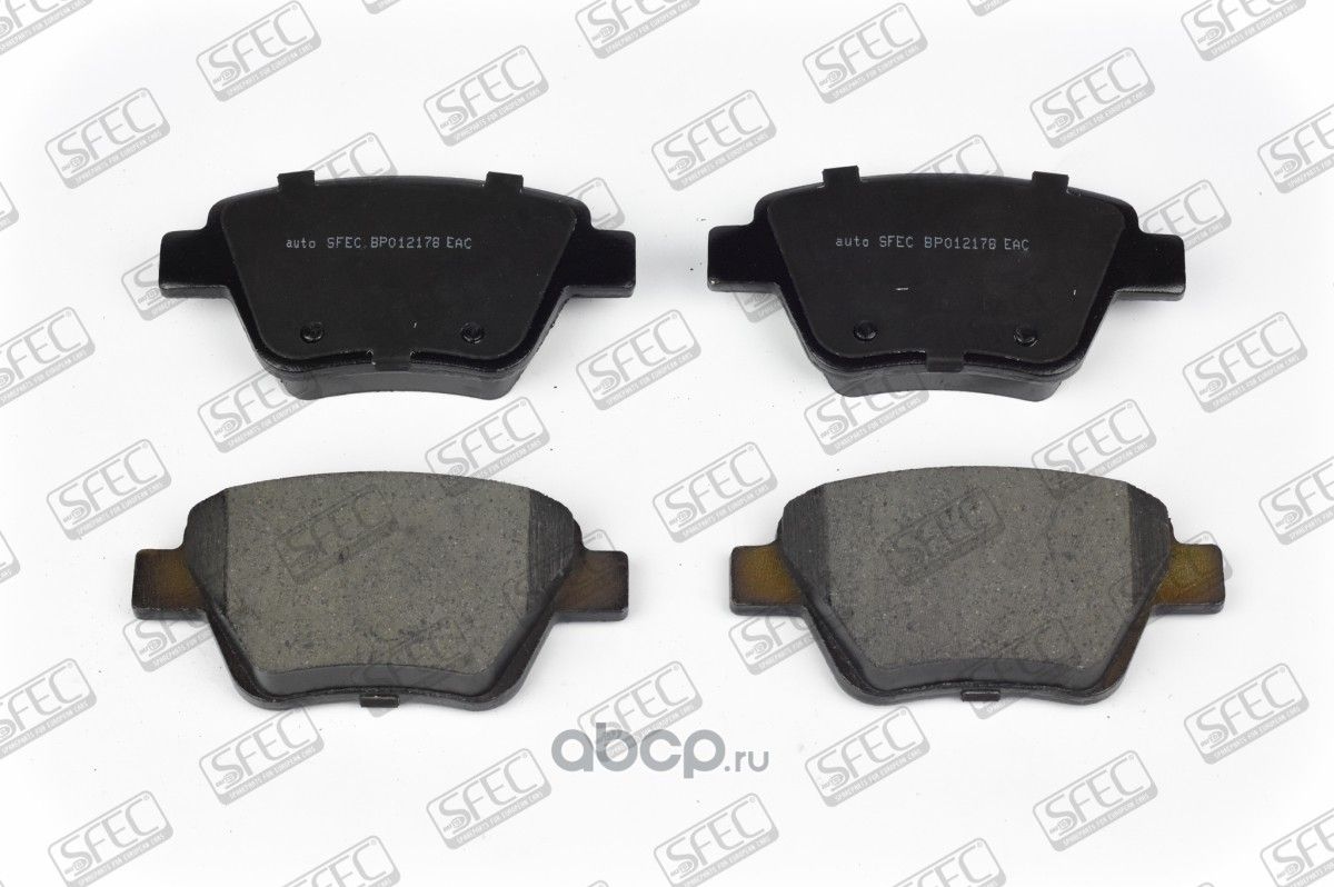 Тормозные дисковые колодки задние (Autosfec). Артикул BP012178