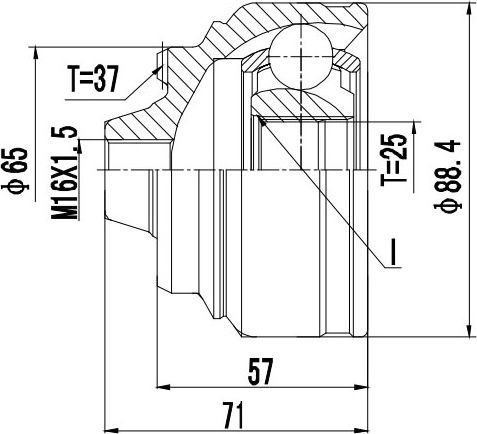 ШРУС НАРУЖНЫЙ BMW 5 (09->) (Zikmar). Артикул Z87098R