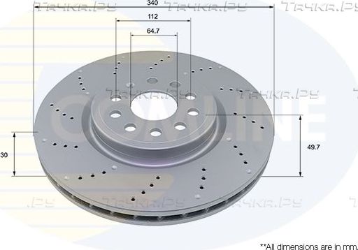 Тормозной диск Comline Comline. Артикул ADC2996V