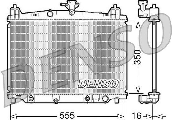 Радиатор охлаждения двигателя Denso (алюминий). Артикул DRM44018