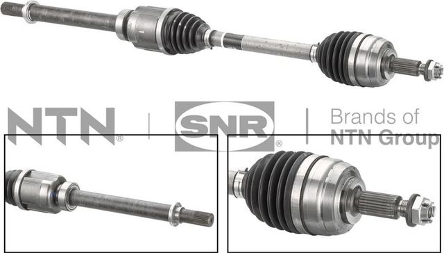 Полуось (привод в сборе, приводной вал) NTN / SNR передняя для Dacia Duster II 2019-2026. Артикул DK55.290