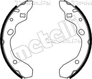 Тормозные колодки Metelli задние для Mazda 323 IV (BG) 1989-1994. Артикул 53-0210