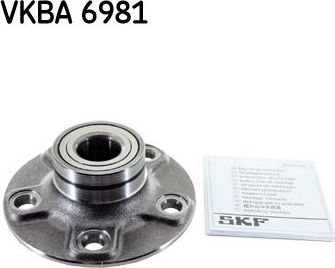 Ступичный подшипник (комплект) SKF задний для Nissan Almera Tino I 2000-2005. Артикул VKBA 6981
