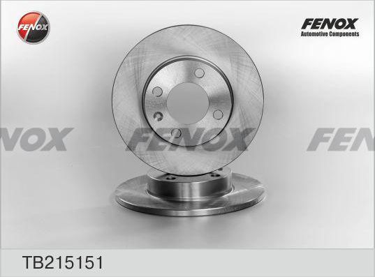 Тормозной диск Fenox передний для Volkswagen Passat B3 1988-1997. Артикул TB215151