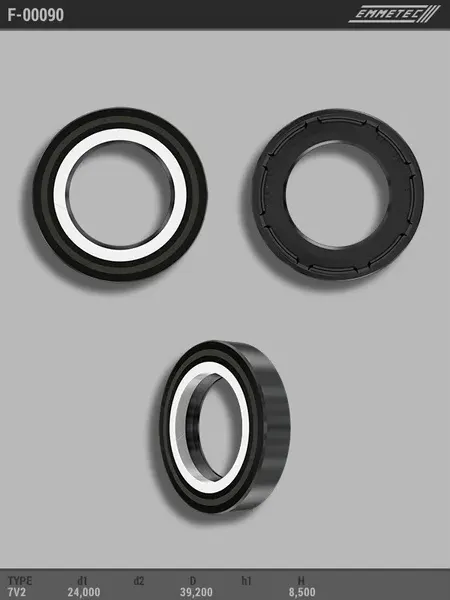 Сальник 24,00/39,20*8,50 тип 7V2 (Emmetec). Артикул F00090