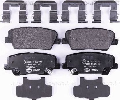 Тормозные колодки Hella. Артикул 8DB 355 020-101