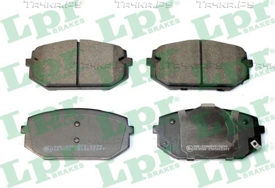 Тормозные колодки LPR передние для Hyundai Tucson IV 2021-2026. Артикул 05P2397