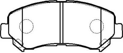 Тормозные колодки HSB. Артикул HP5255