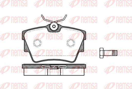 Тормозные колодки Remsa. Артикул 0591.10