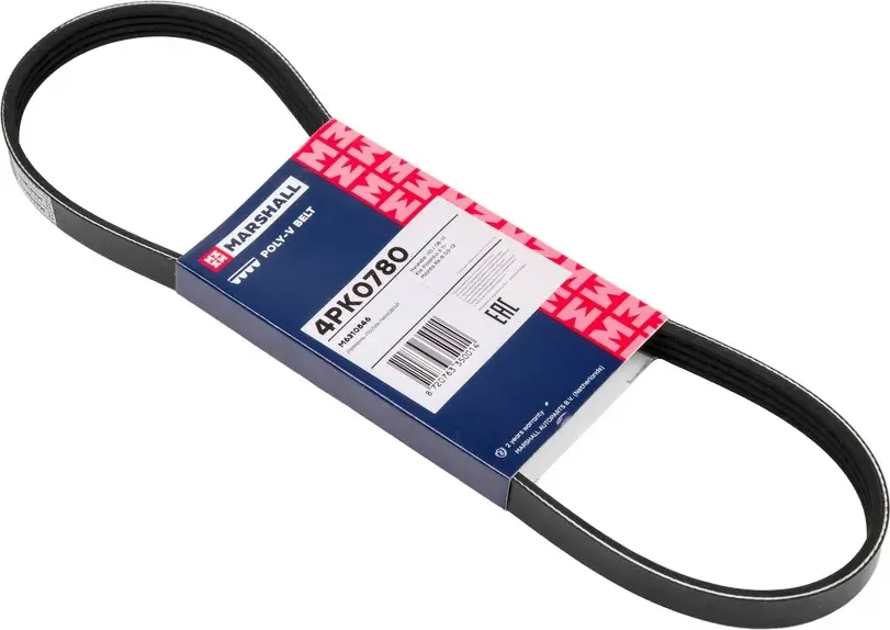Ремень поликлиновой 4PK0780 Hyundai i10 I 08 17 Kia Picanto II 11 Mazda Rx 8 03 (Marshall). Артикул M6310546
