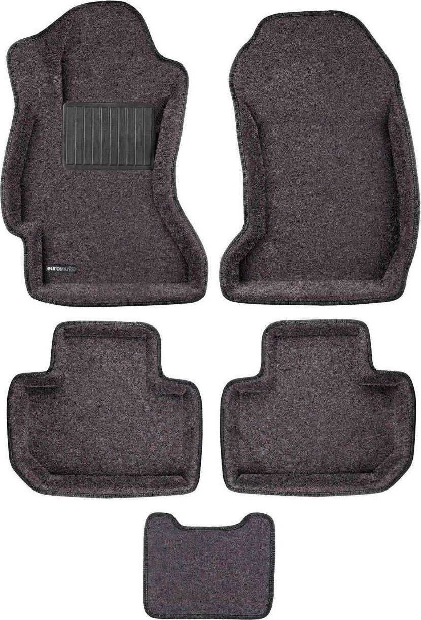 Коврики текстильные Euromat 3D Business для салона Subaru Forester IV 2012-2018 Темно-серые. Артикул EMC3D-004709G