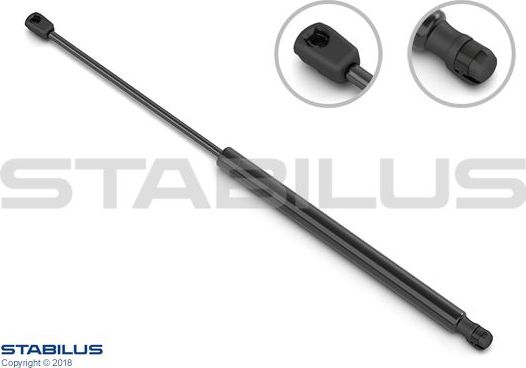 Амортизатор (упор) капота Stabilus Lift-O-Mat® правый/левый для Lexus ES V 2006-2012. Артикул 017487