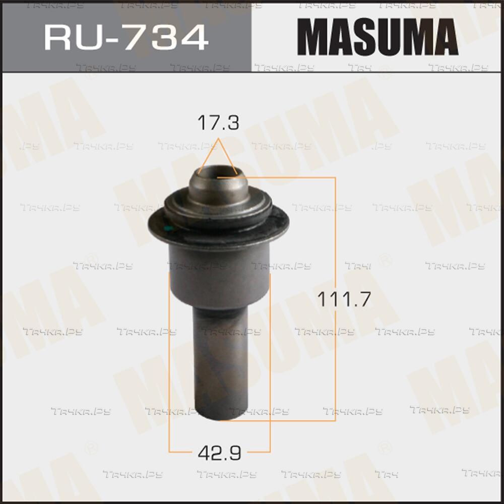 Сайлентблок переднего рычага подвески Masuma правый/левый для Nissan Qashqai I 2007-2013. Артикул RU-734