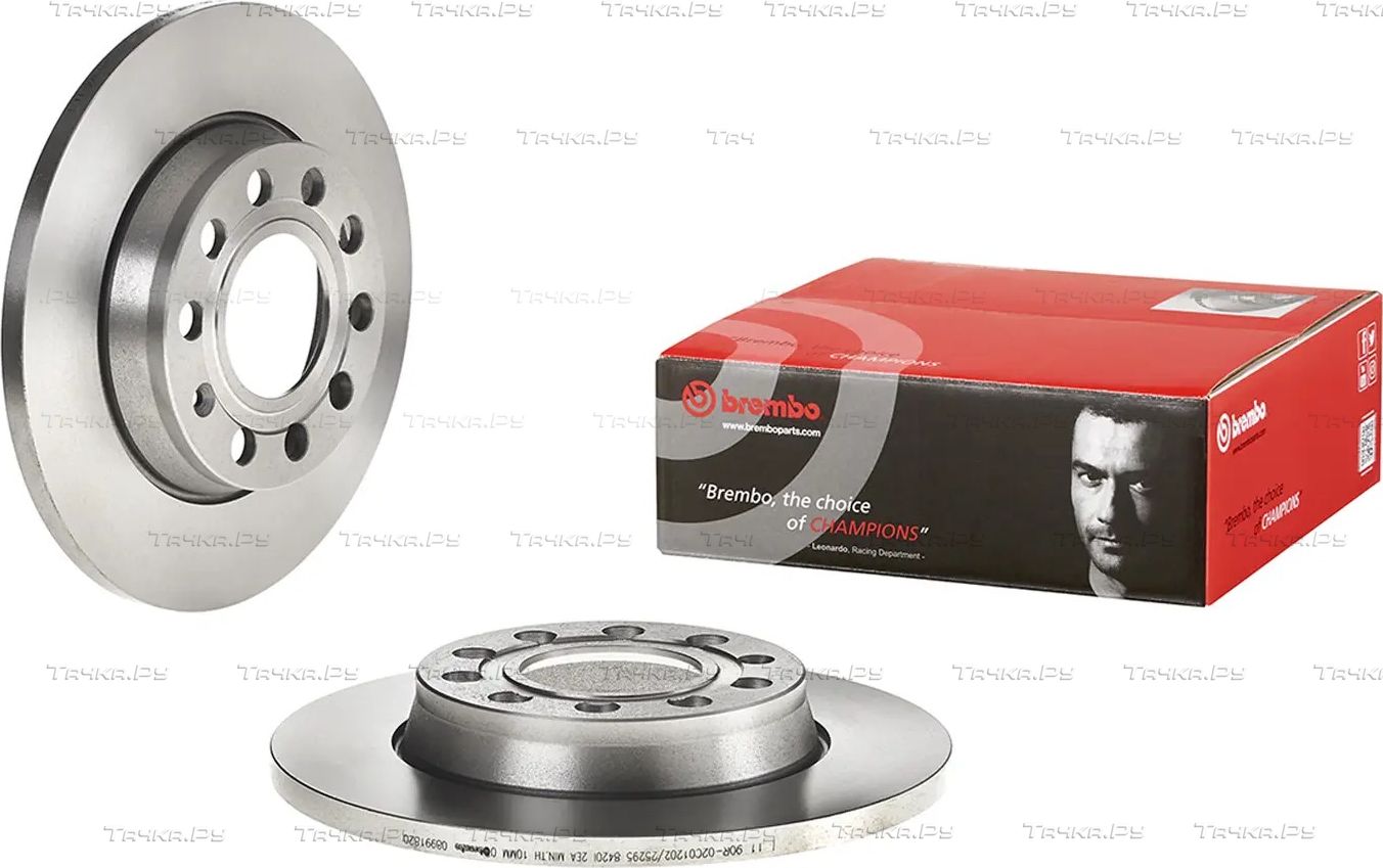 Тормозной диск Brembo задний для Volkswagen Passat B5 2000-2005. Артикул 08.9918.20