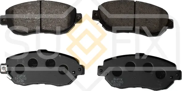 Колодки тормозные дисковые | перед прав/лев | (Sufix). Артикул SX-1260