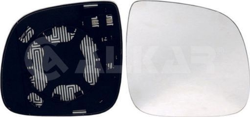 Зеркальное стекло бокового зеркала Alkar правое для Volkswagen Touareg I 2007-2010. Артикул 6432137